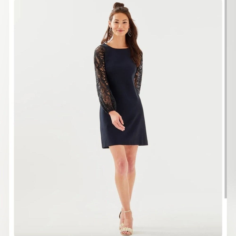 Lilly Pulitzer Gali Dress Onyx Black Size Medium